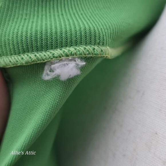 2 Sleeveless 70s Turtleneck Tops Shirt Zip Polyester Yellow Green Donnkenny S/M - Picture 12 of 12